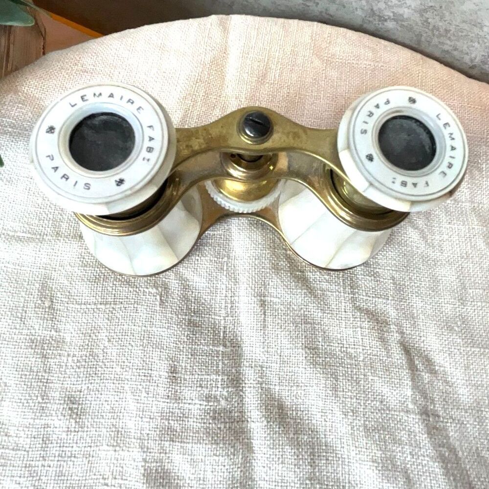 Lemaire Fabi Paris Mother of Pearl Opera Glasses Paris French Antique binoculars - Picture 4 of 6